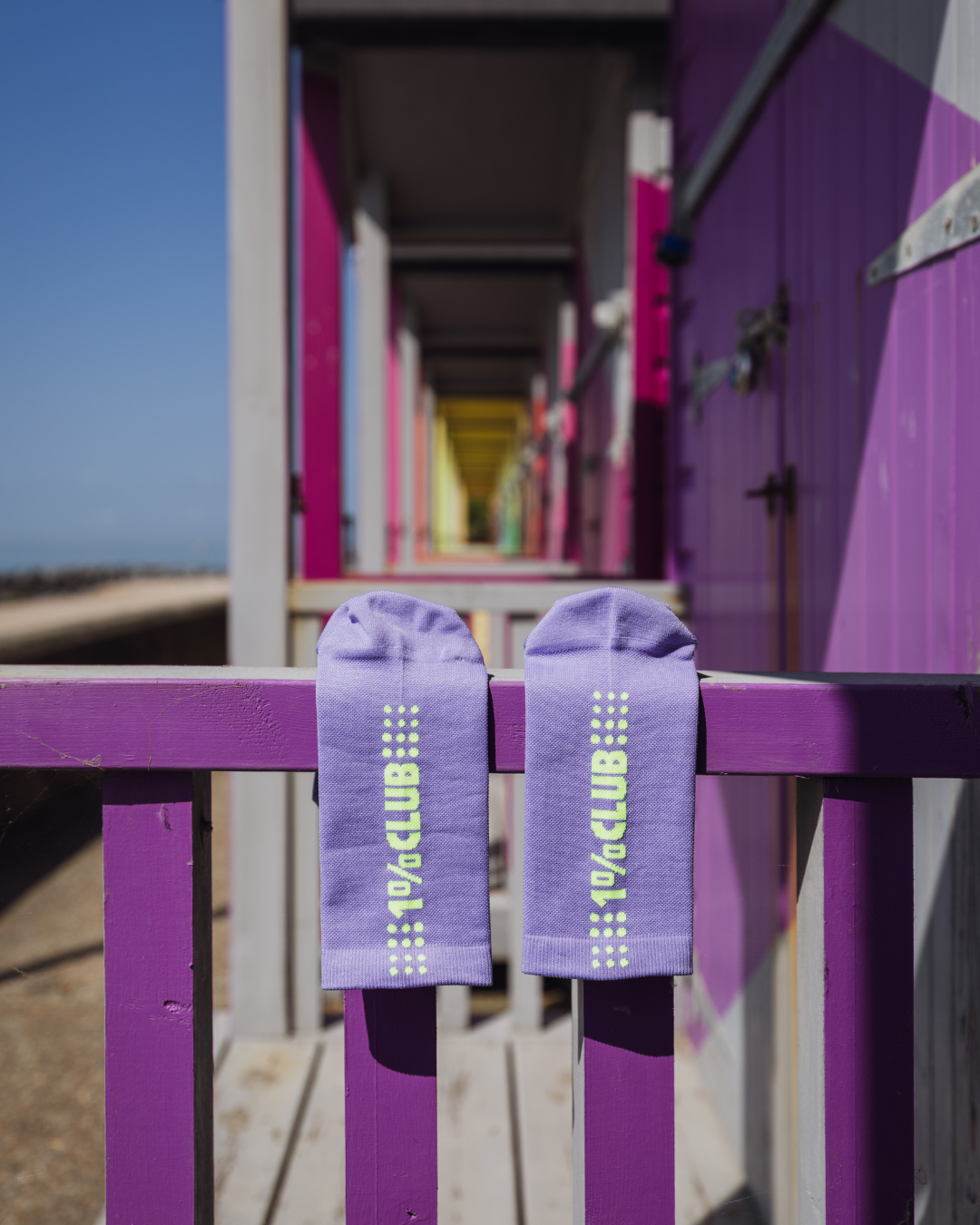1% Club Marathon Socks - Purple