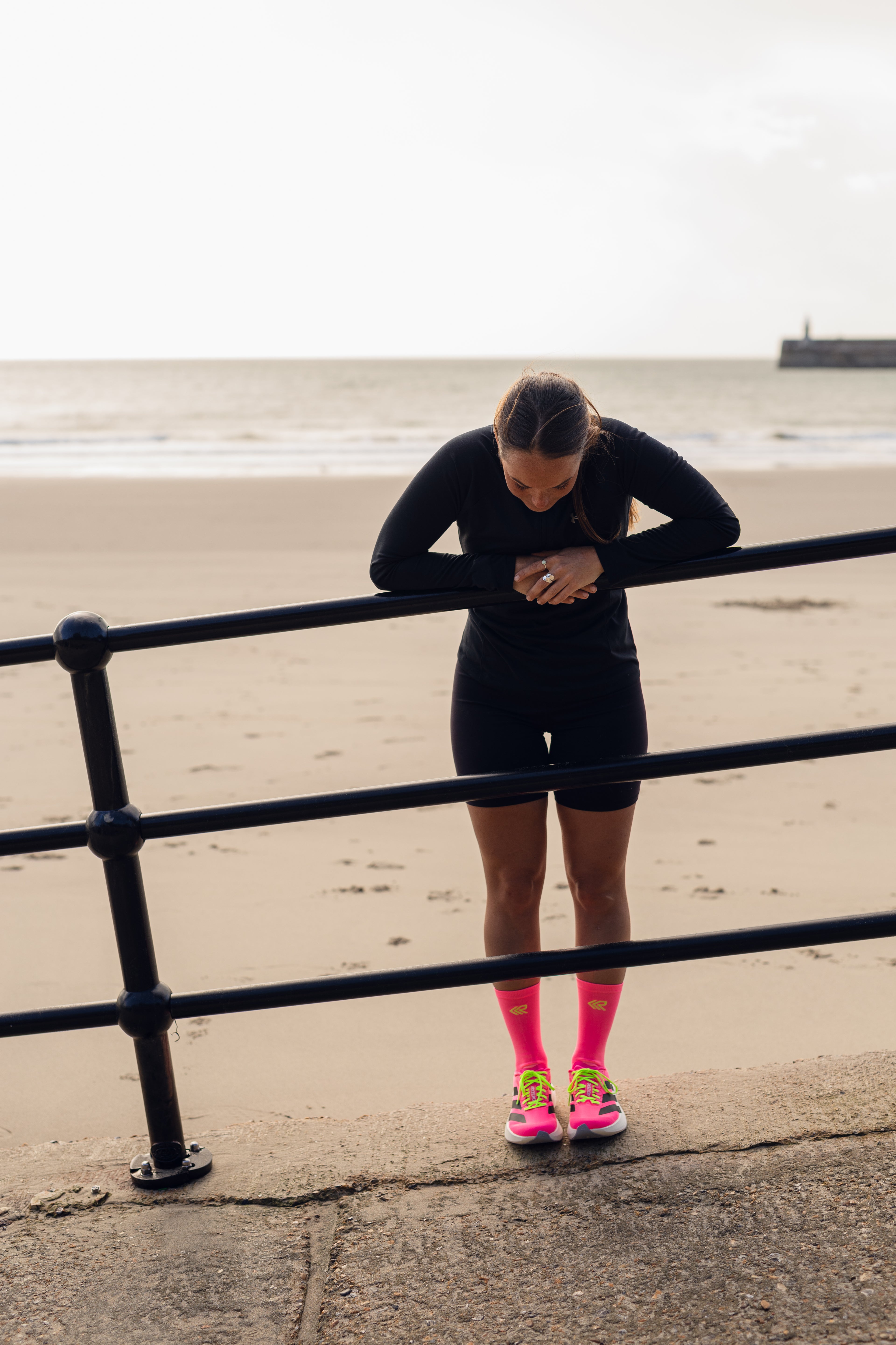1% Club Marathon Socks - Pink