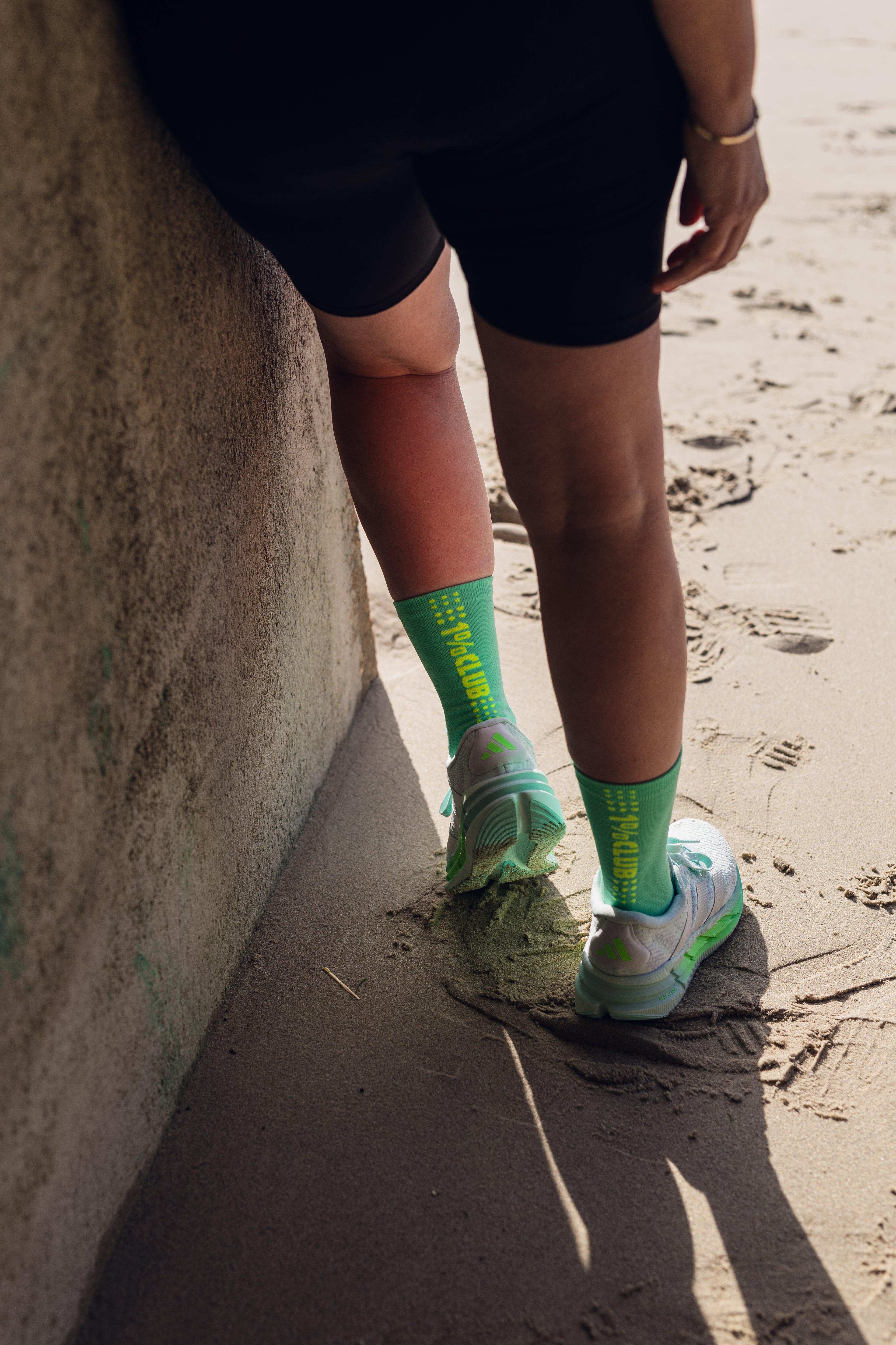 1% Club Marathon Socks - Green