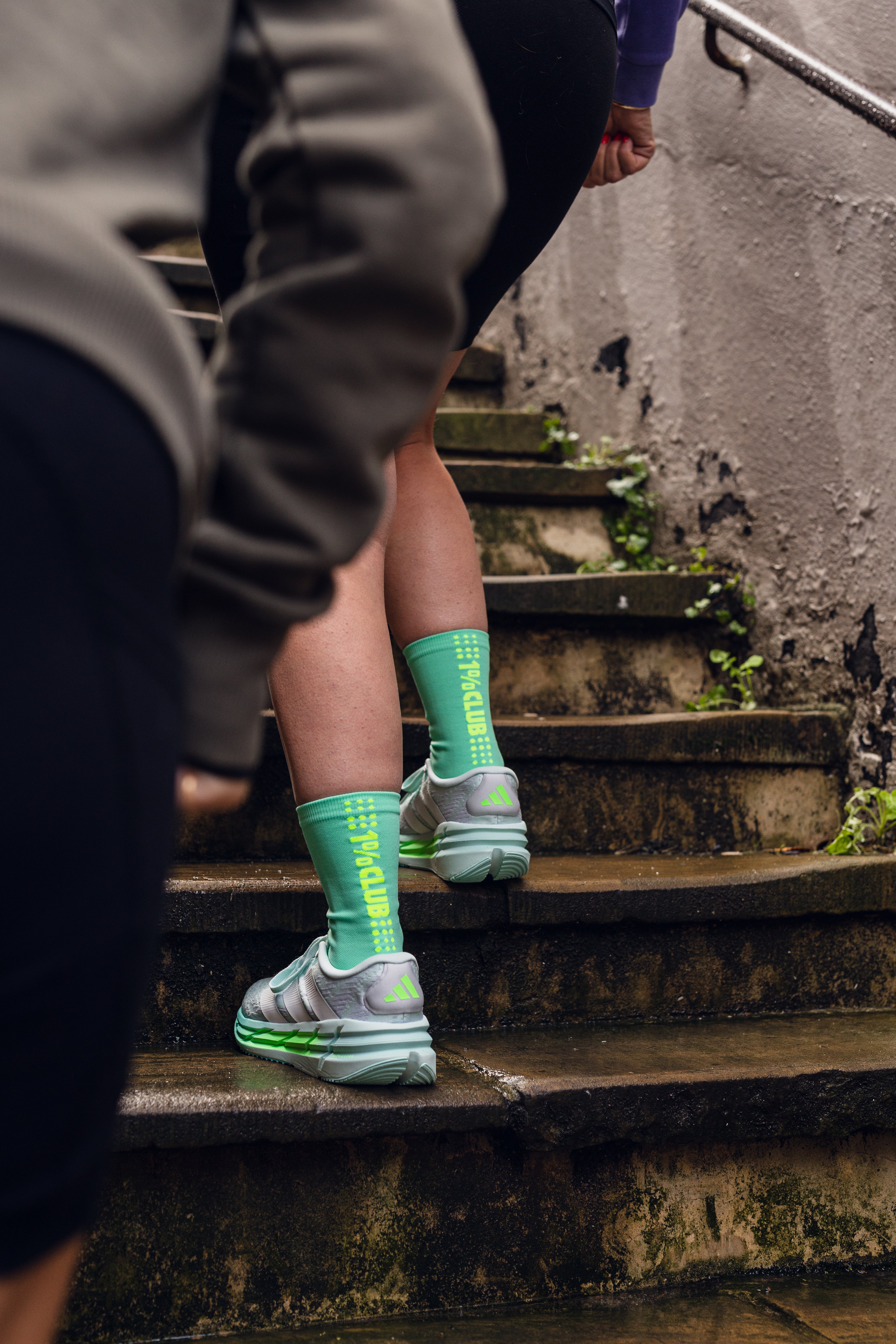 1% Club Marathon Socks - Green